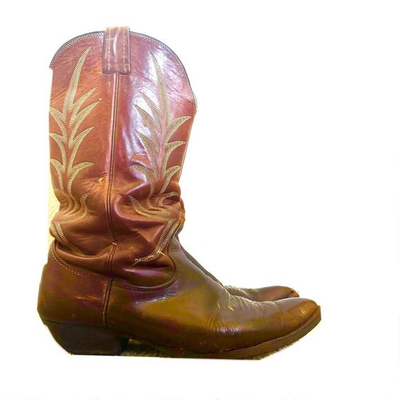 Nocona Brown Western Cowboy Boots - Picture 3 of 5